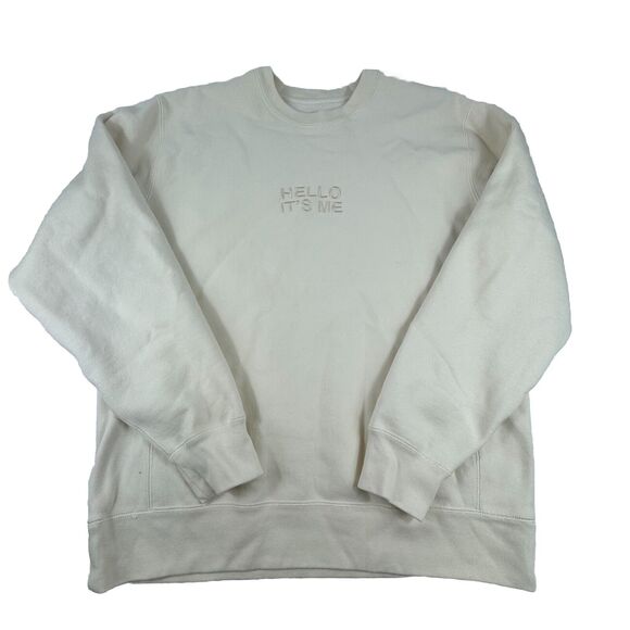 Adele Unisex Official Merch Hello It's Me Fleece Sweatshirt Large Las Vegas - Picture 1 of 5